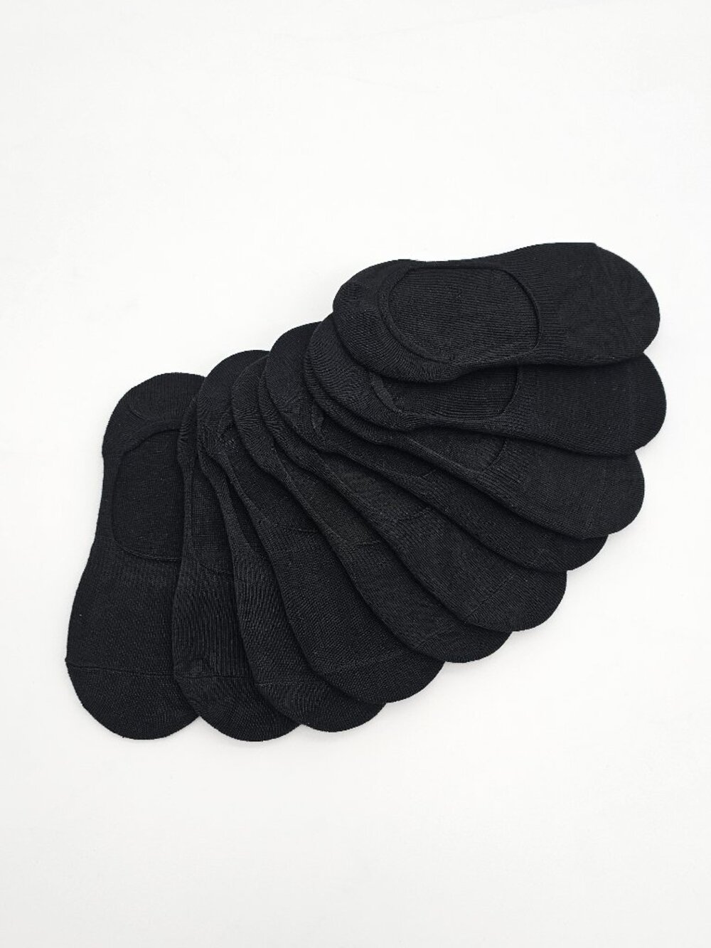 10 Pairs Women’s Black No-Show Liner Socks Size 8–10